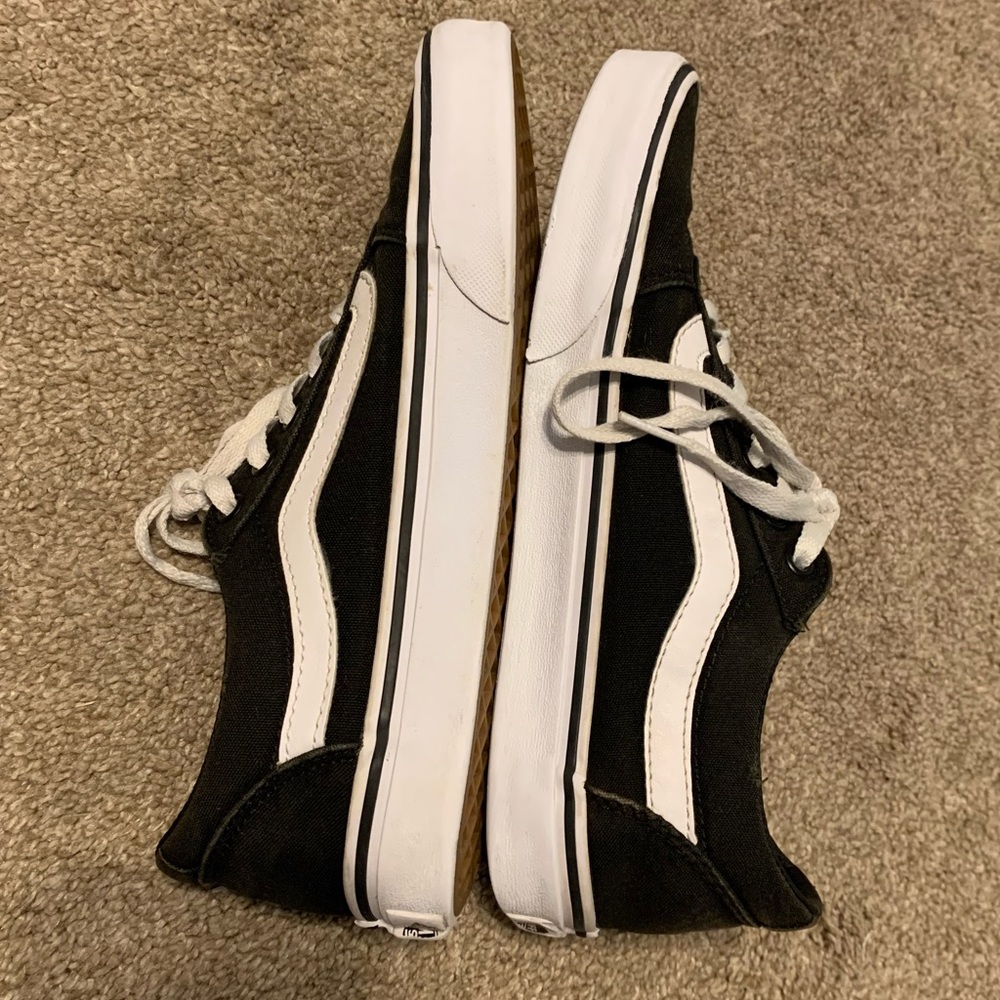 Vans Old Skool Shoe Black/White - Size 8 - Picture 3 of 7